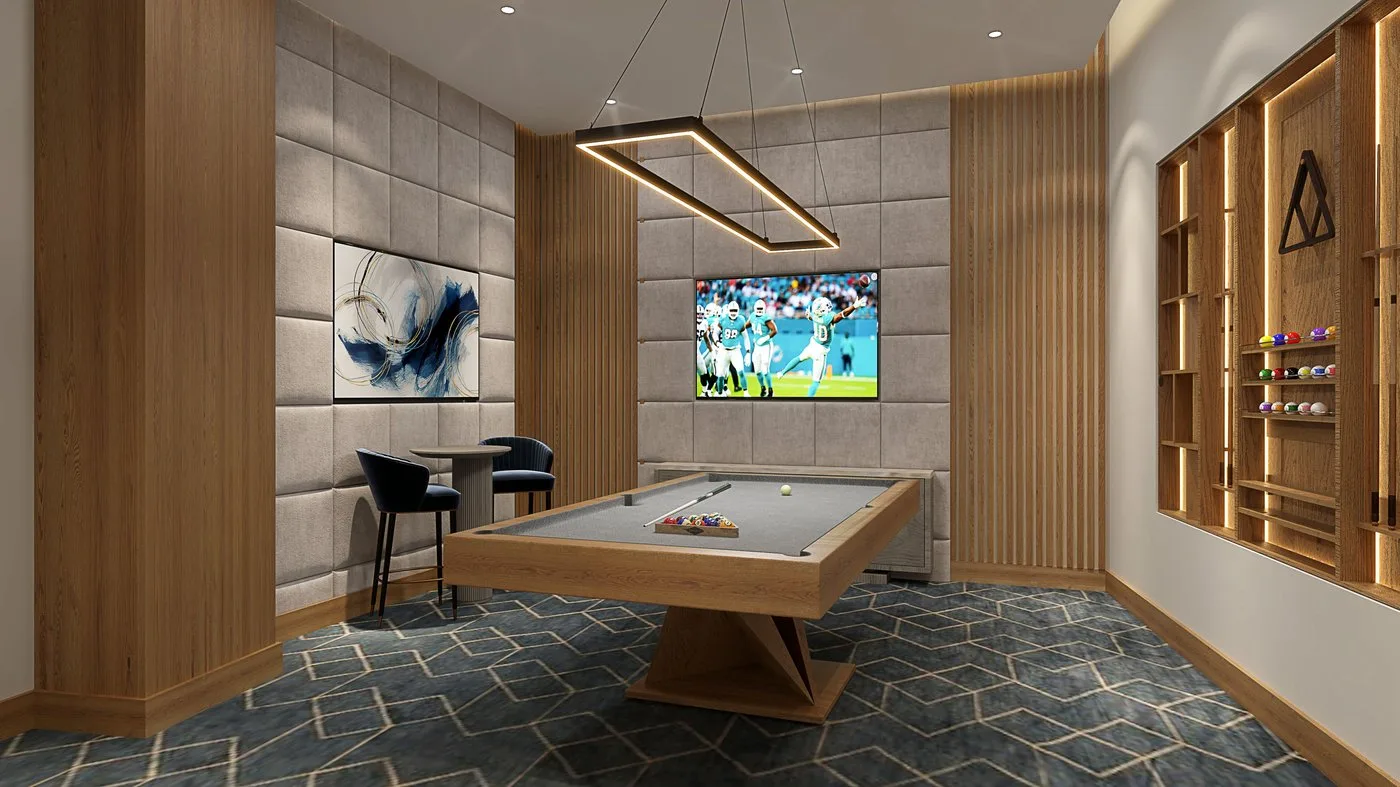 3000 Waterside — Billiards Room