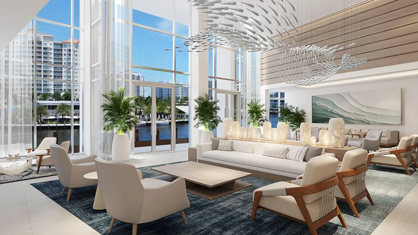 3000 Waterside — Lobby Lounge