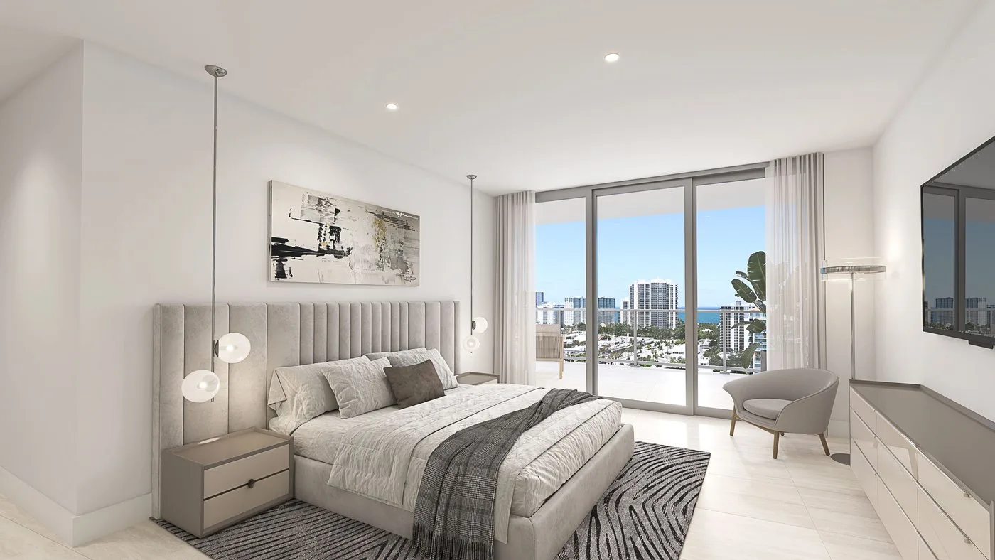 3000 Waterside — Unit 1702 Bedroom