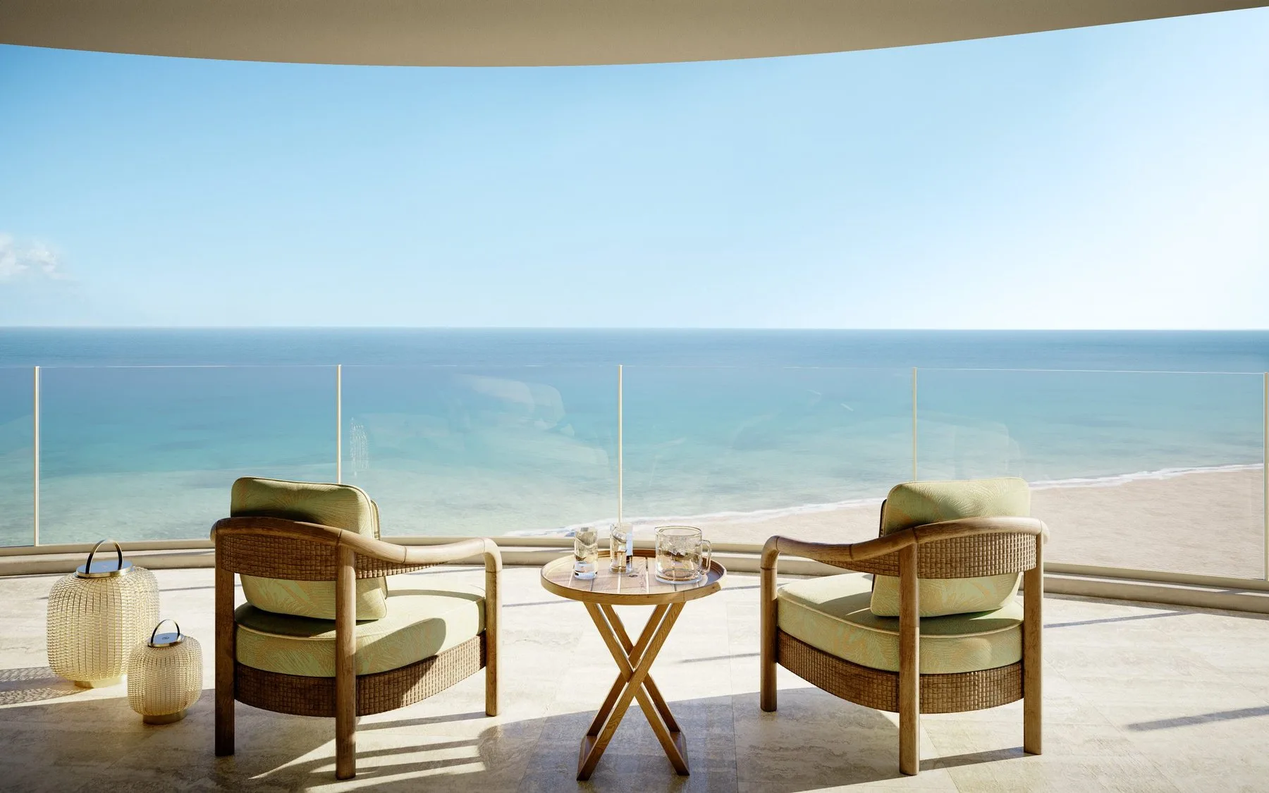Armani/Casa Residences — ocean view from terrace