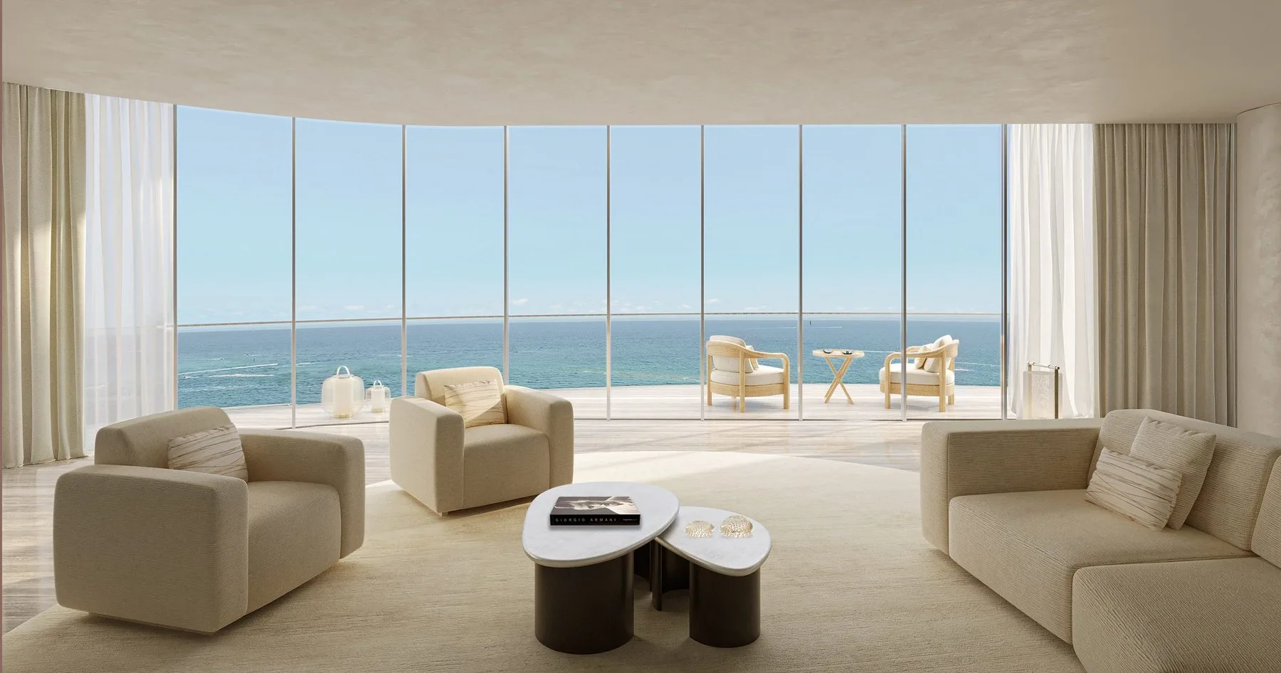 Armani/Casa Residences — panoramic living space