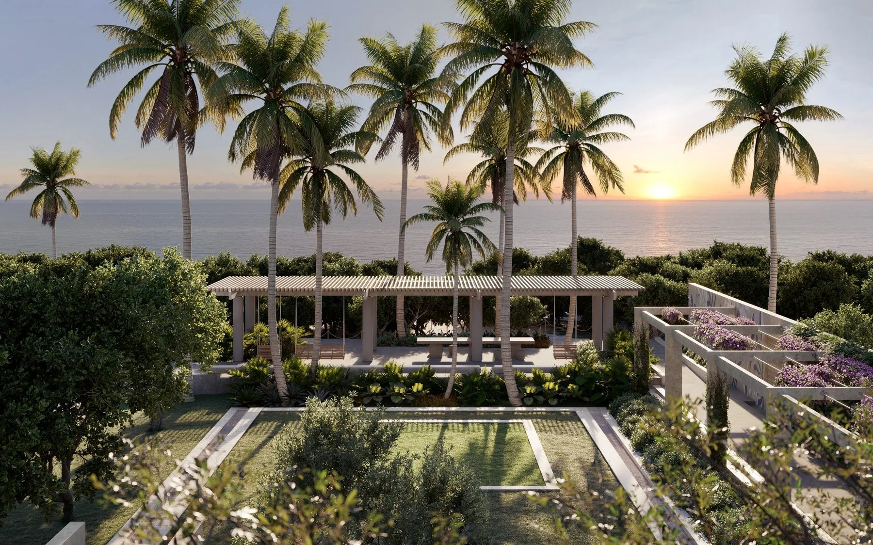 Armani/Casa Residences — oceanfront park