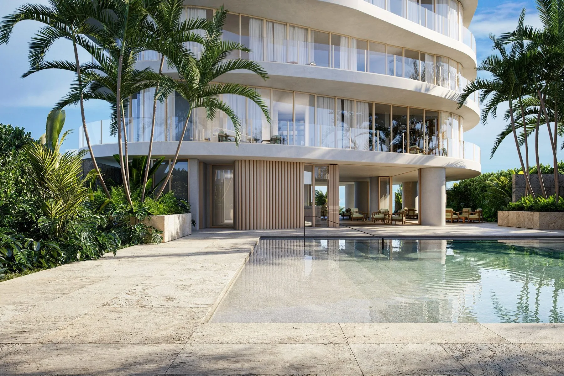 Armani/Casa Residences — infinity pool oceanfront