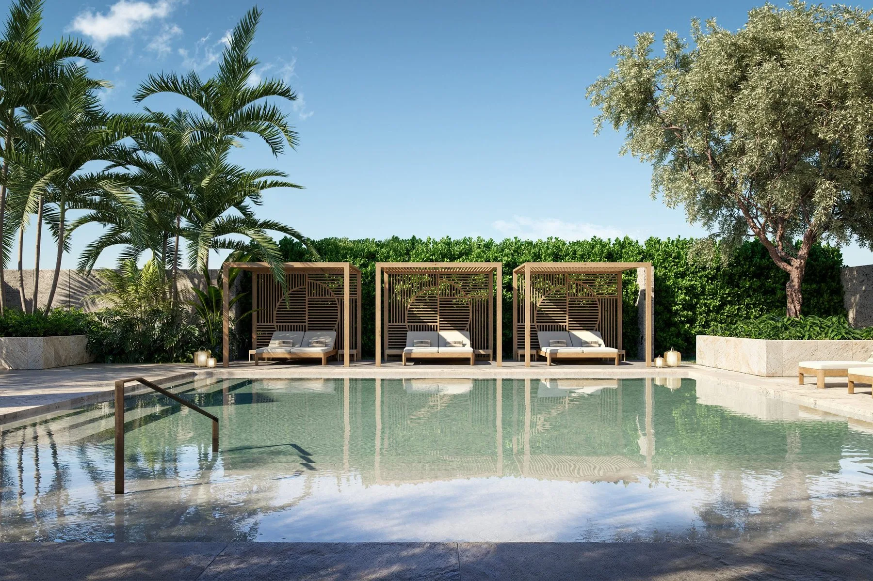 Armani/Casa Residences — pool lounge area