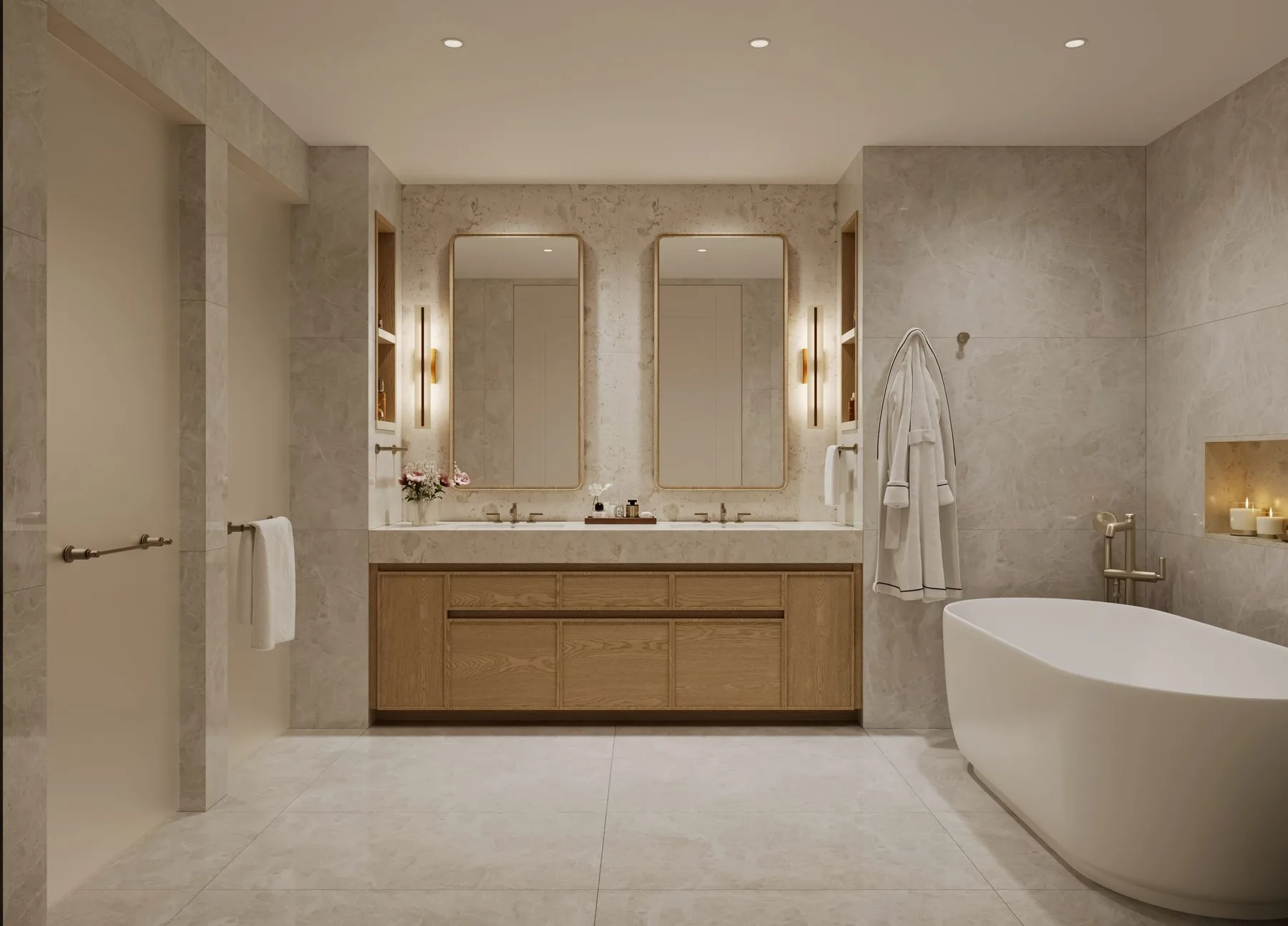 St. Regis Bahia Mar — Spa-inspired primary bath