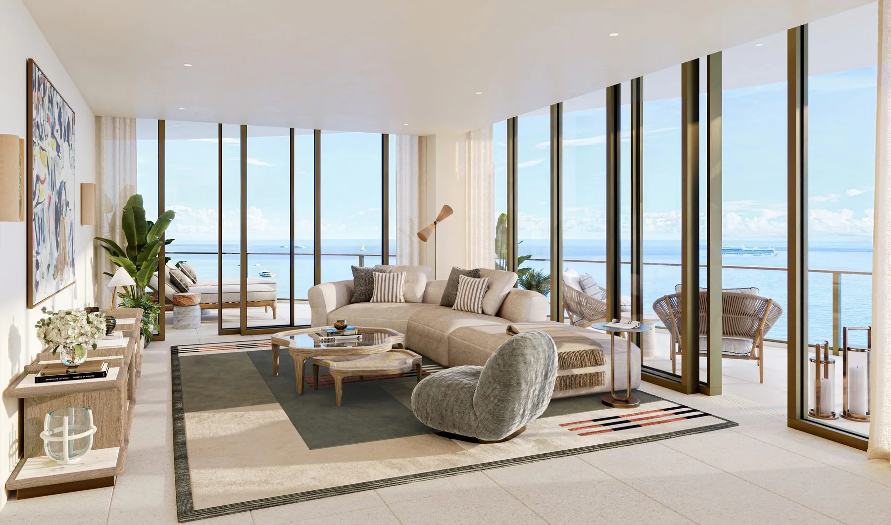 St. Regis Bahia Mar — Residence living room by Tara Bernerd