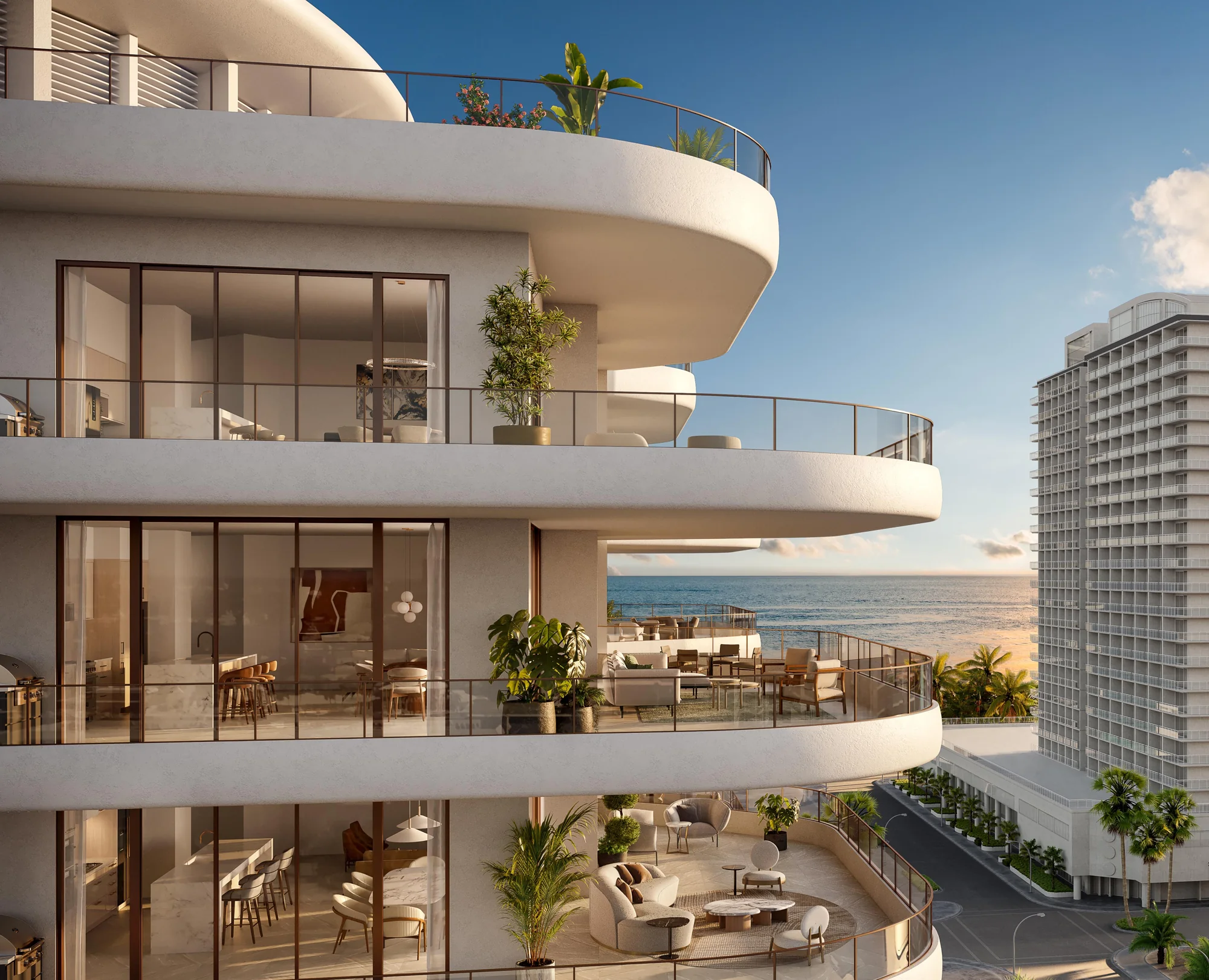 Bungalow East — Wrap-around terraces with ocean views