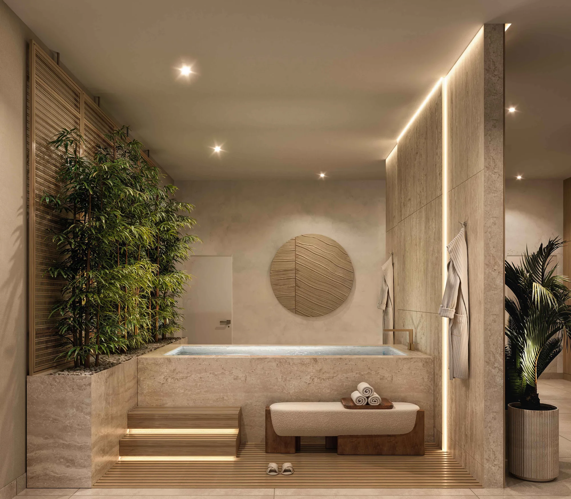 Bungalow East — Cold plunge room