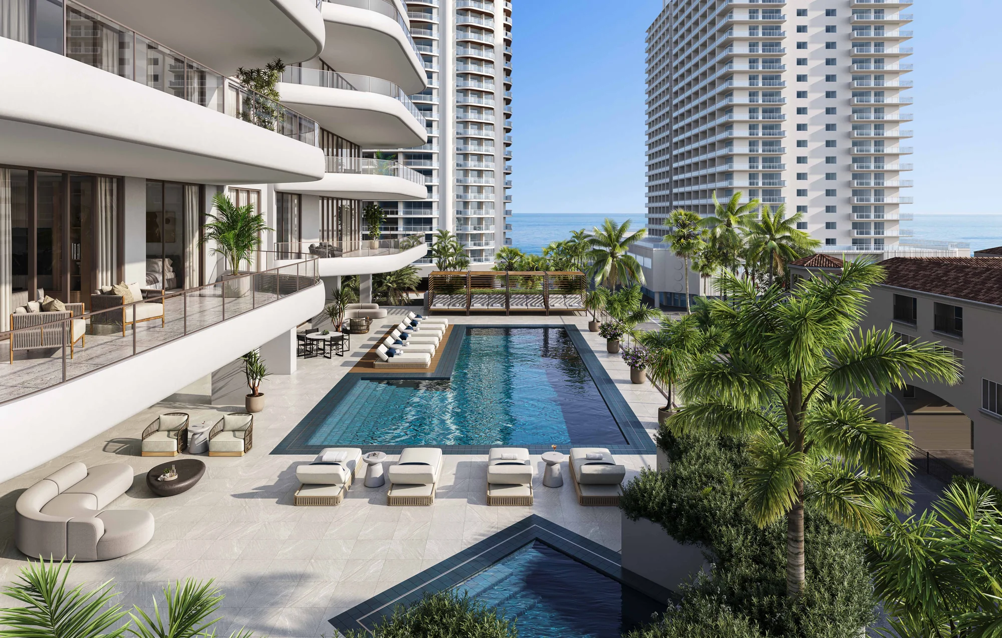 Bungalow East — 4th-floor pool deck