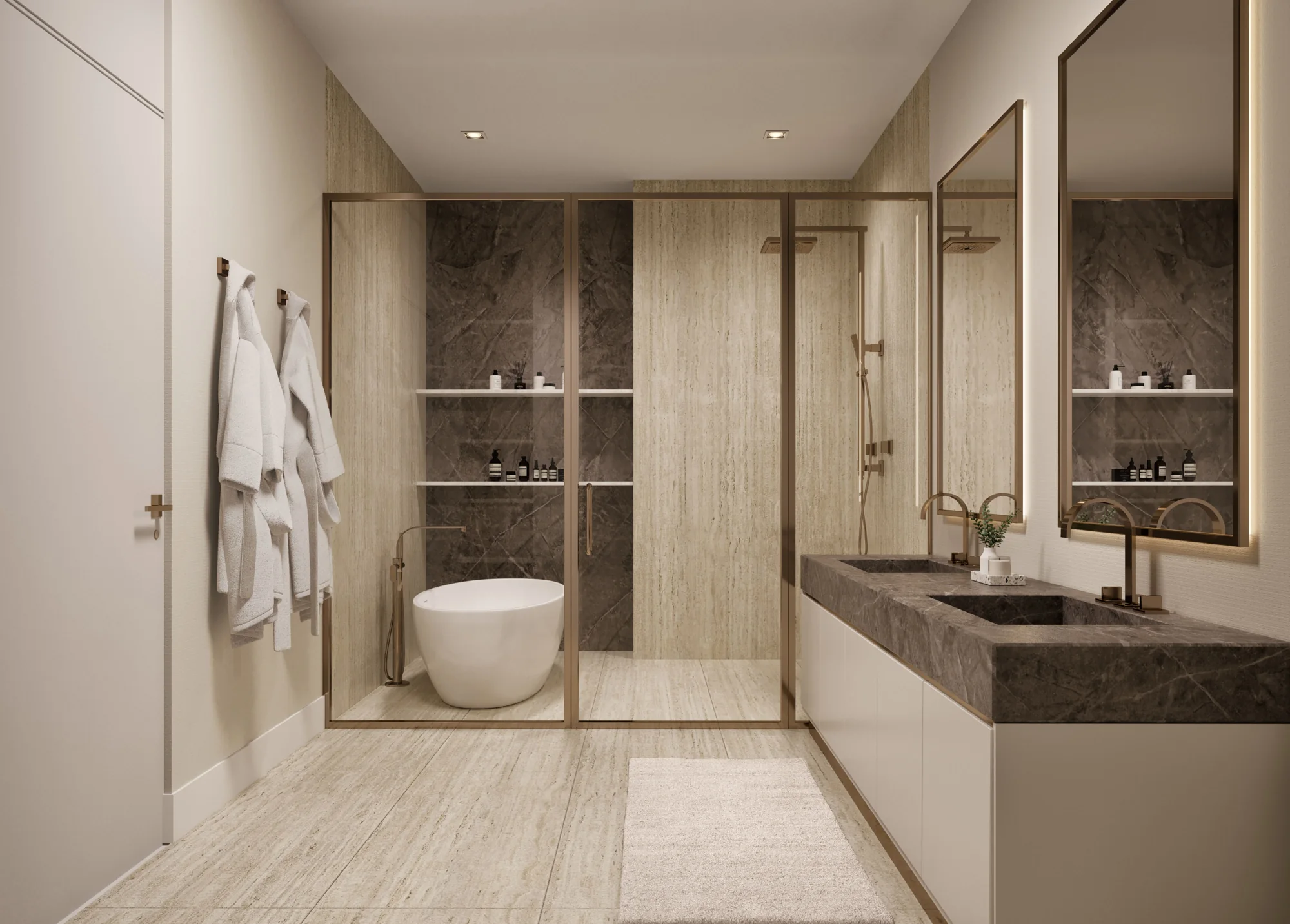 Bungalow East — Primary bathroom