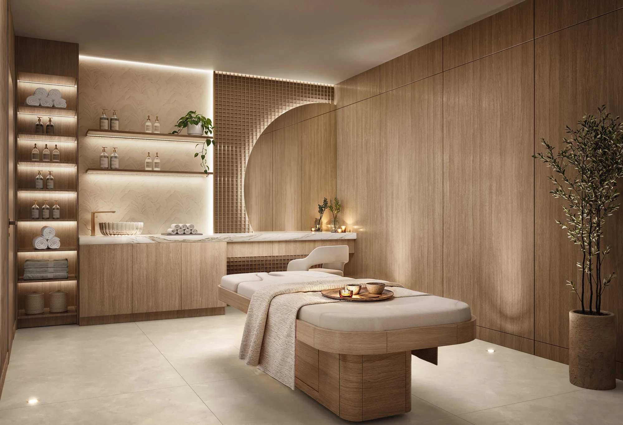 Bungalow East — Wellness spa treatment room