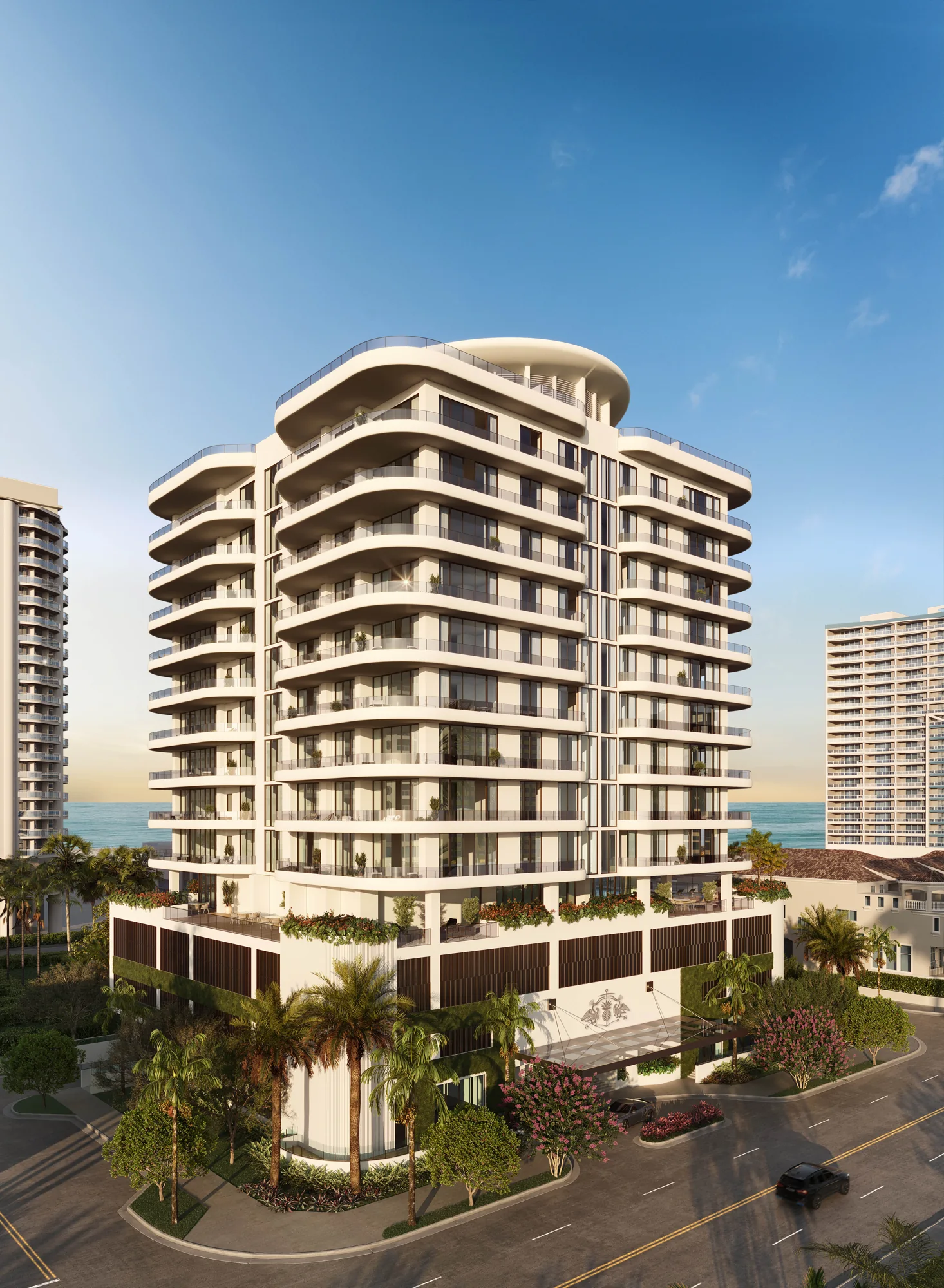 Bungalow East — 14-story tower rendering, North Beach Village