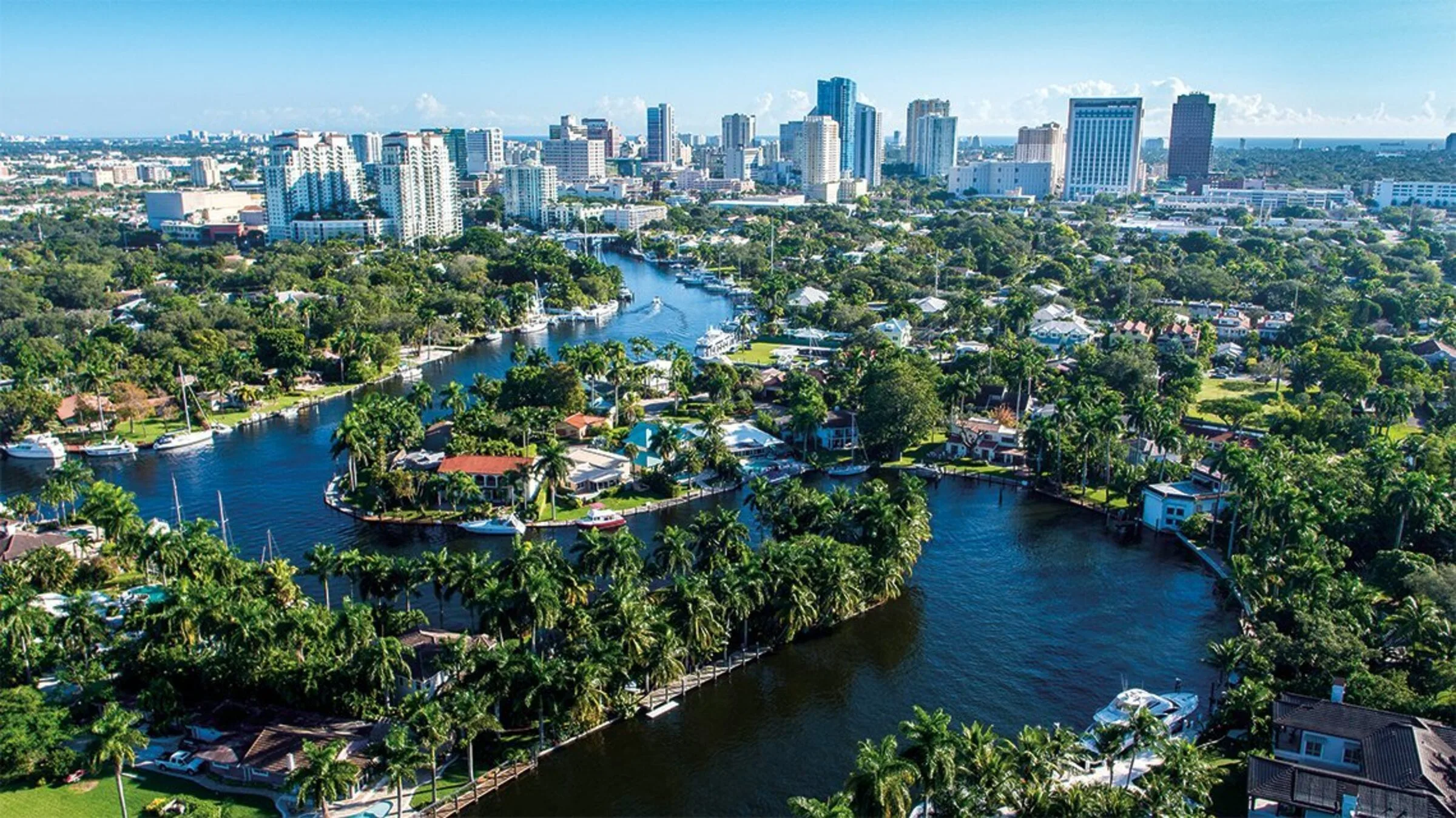 New River corridor — home to Fort Lauderdale's yacht storage and service yards