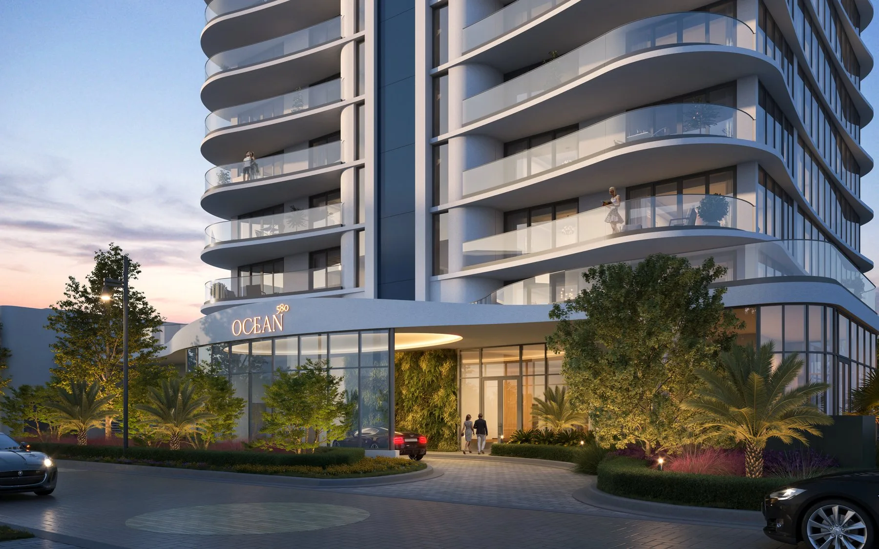 Ocean580 — Exterior Night View