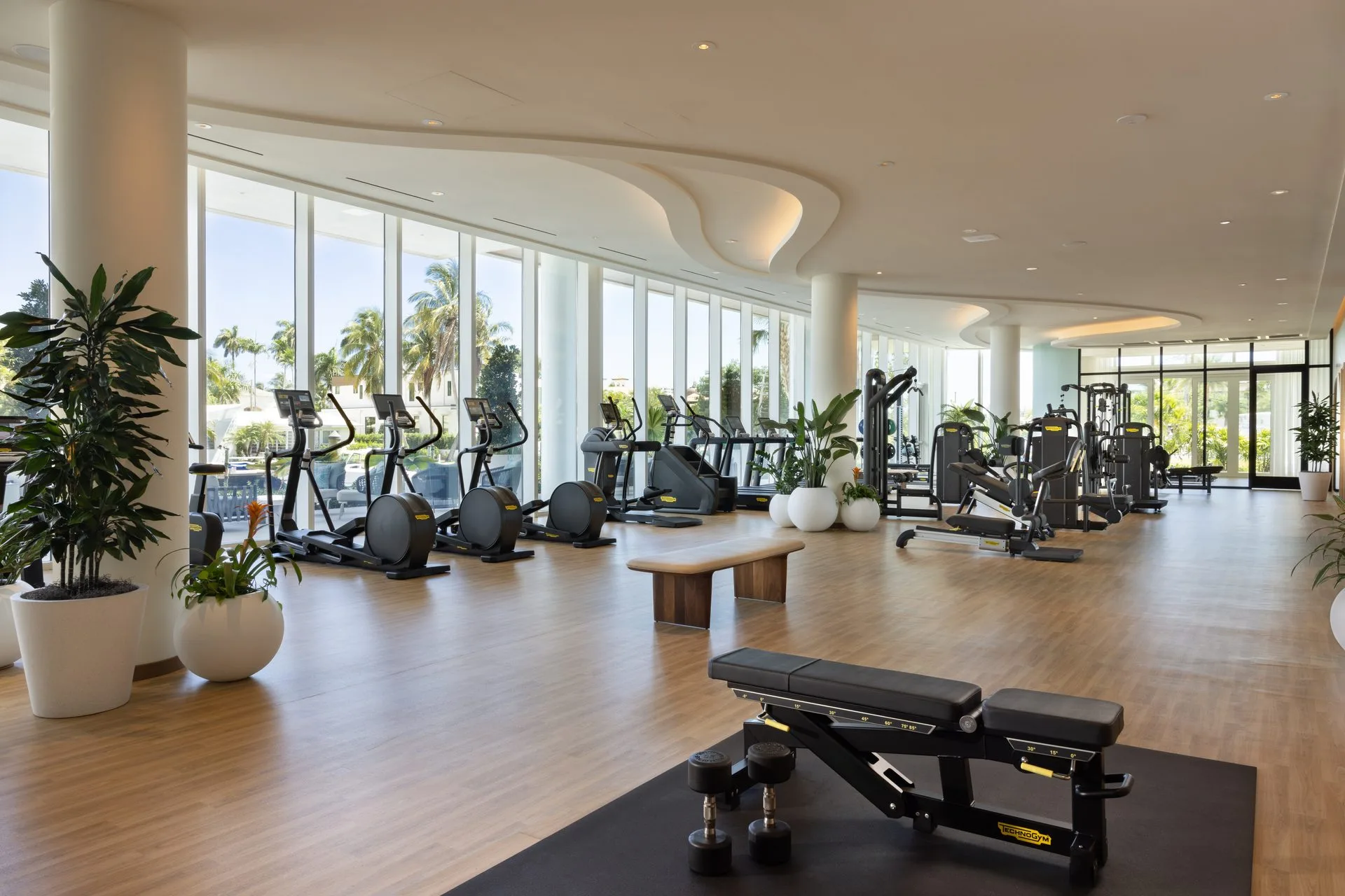 Fitness center — equipment floor