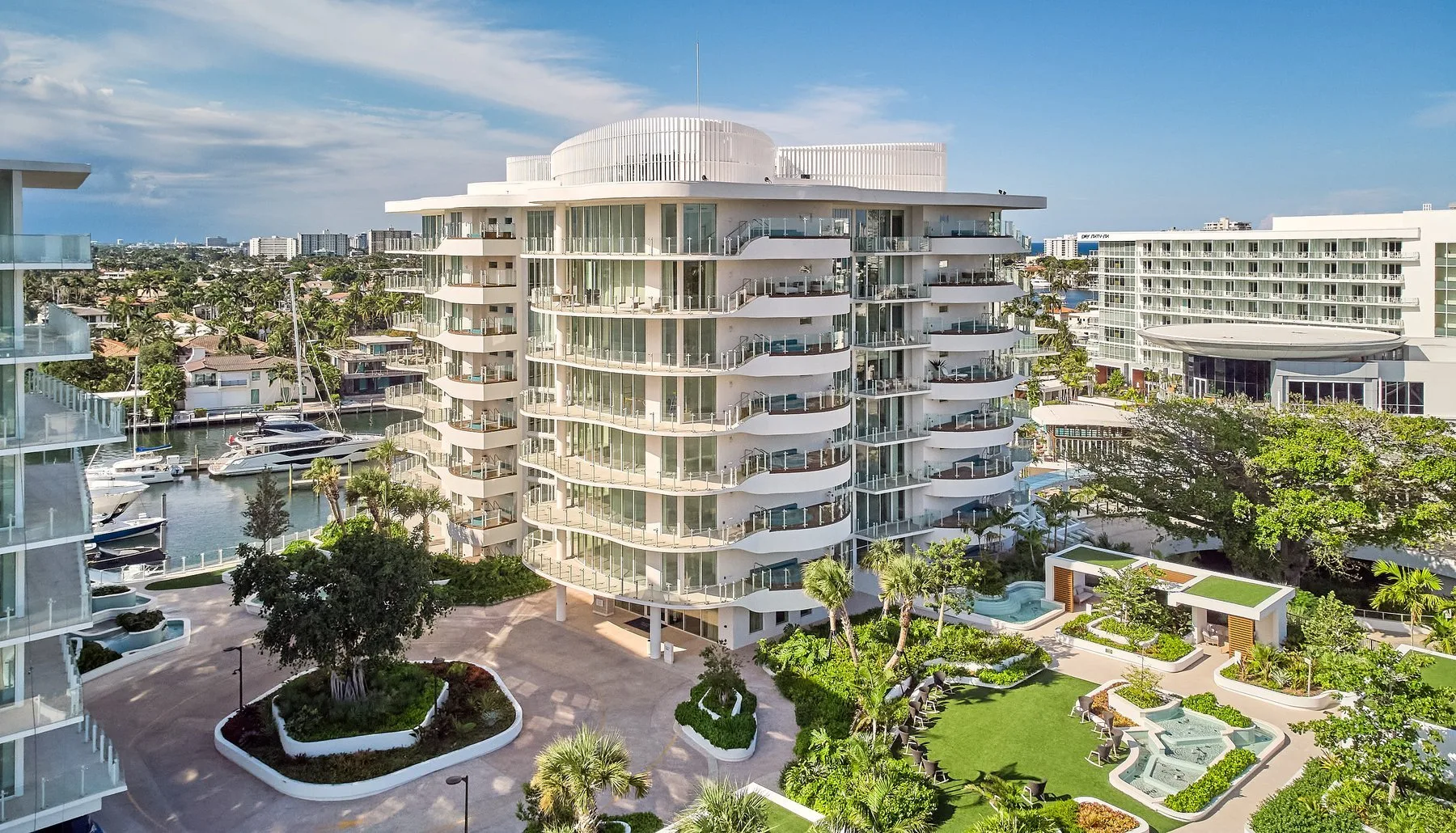 Pier Sixty-Six Residences completed waterfront aerial