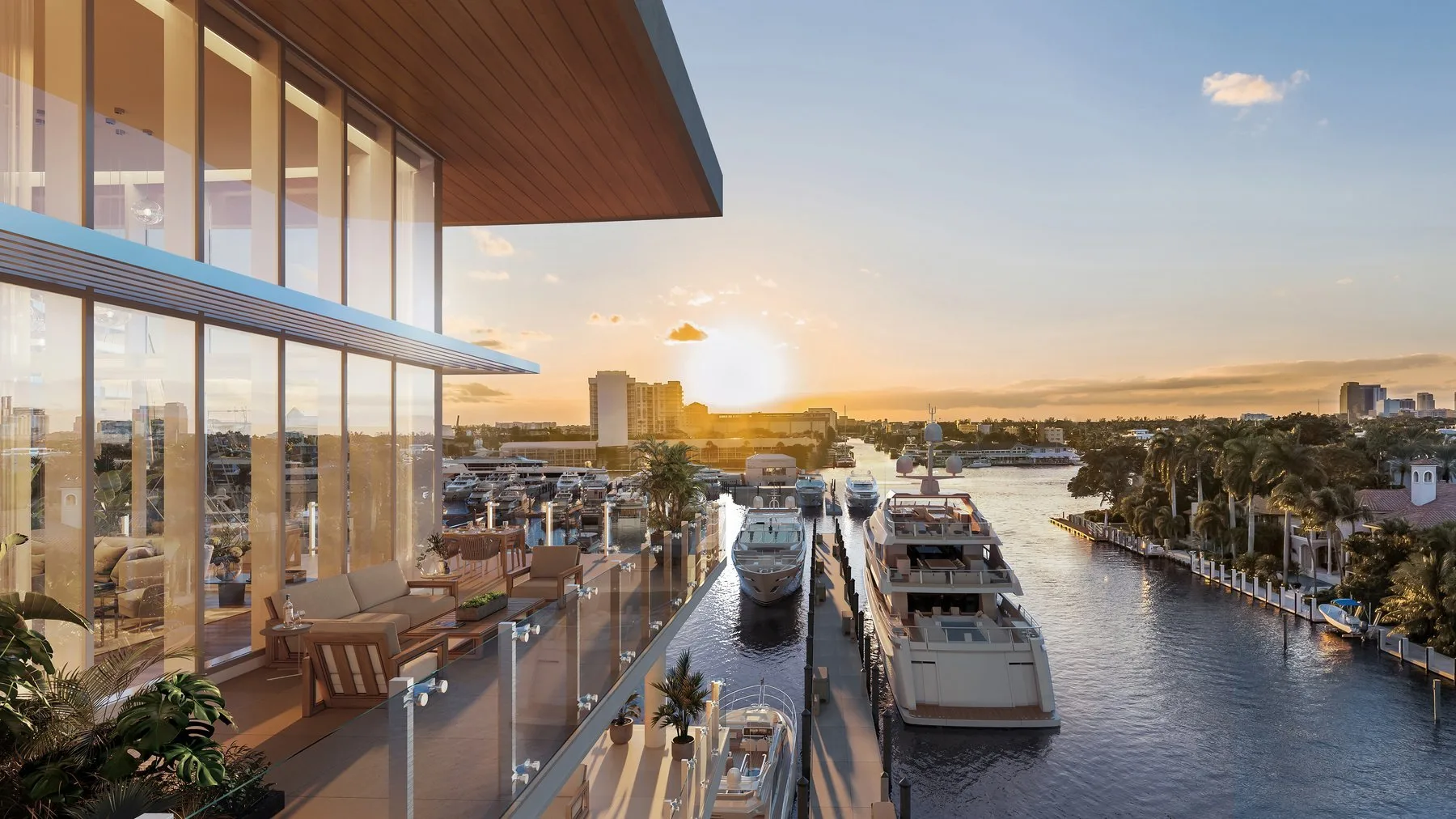 Resort Residences — sunset waterview