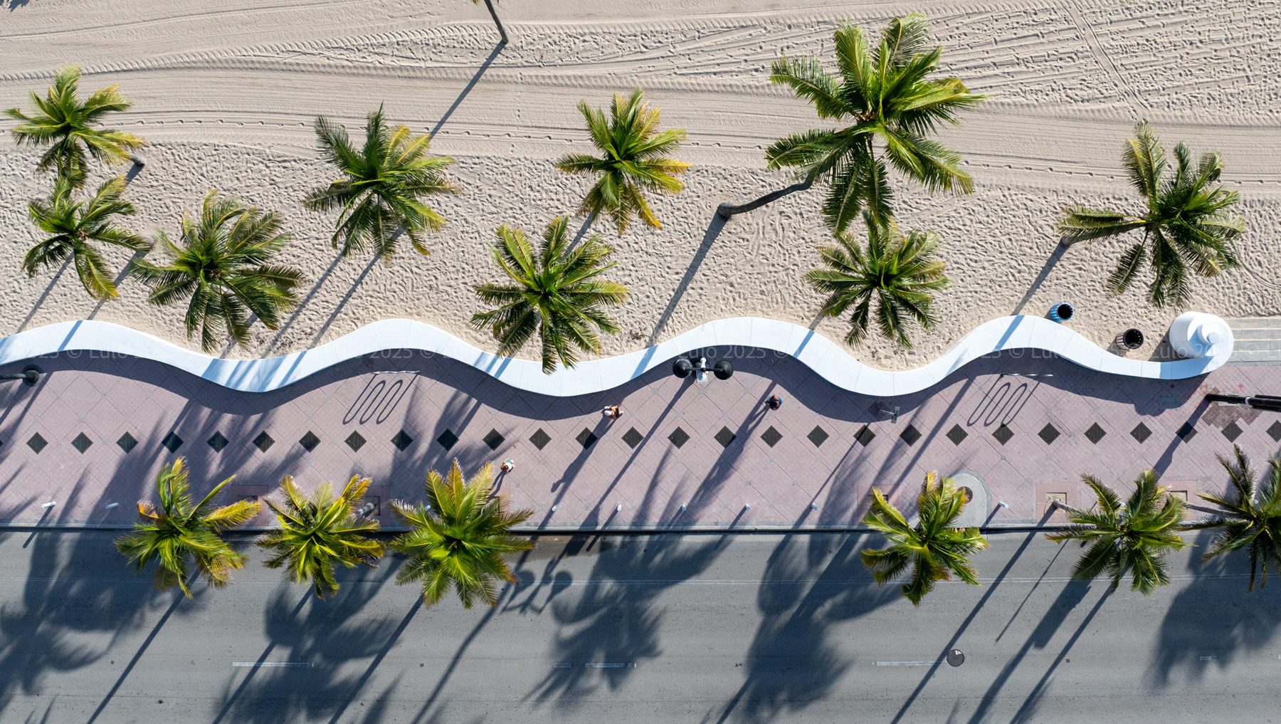 Fort Lauderdale Intracoastal marina aerial with yachts