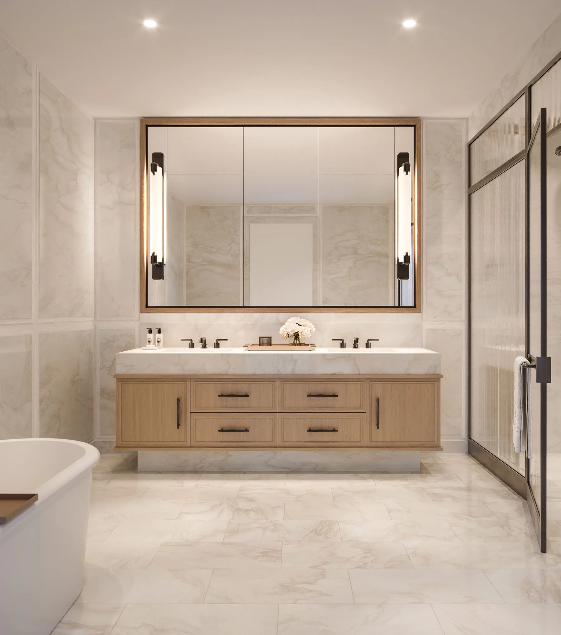Powder Room with Designer Finishes