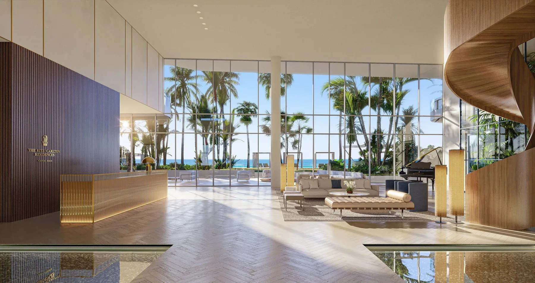 Ritz-Carlton Pompano — Beach Tower grand lobby