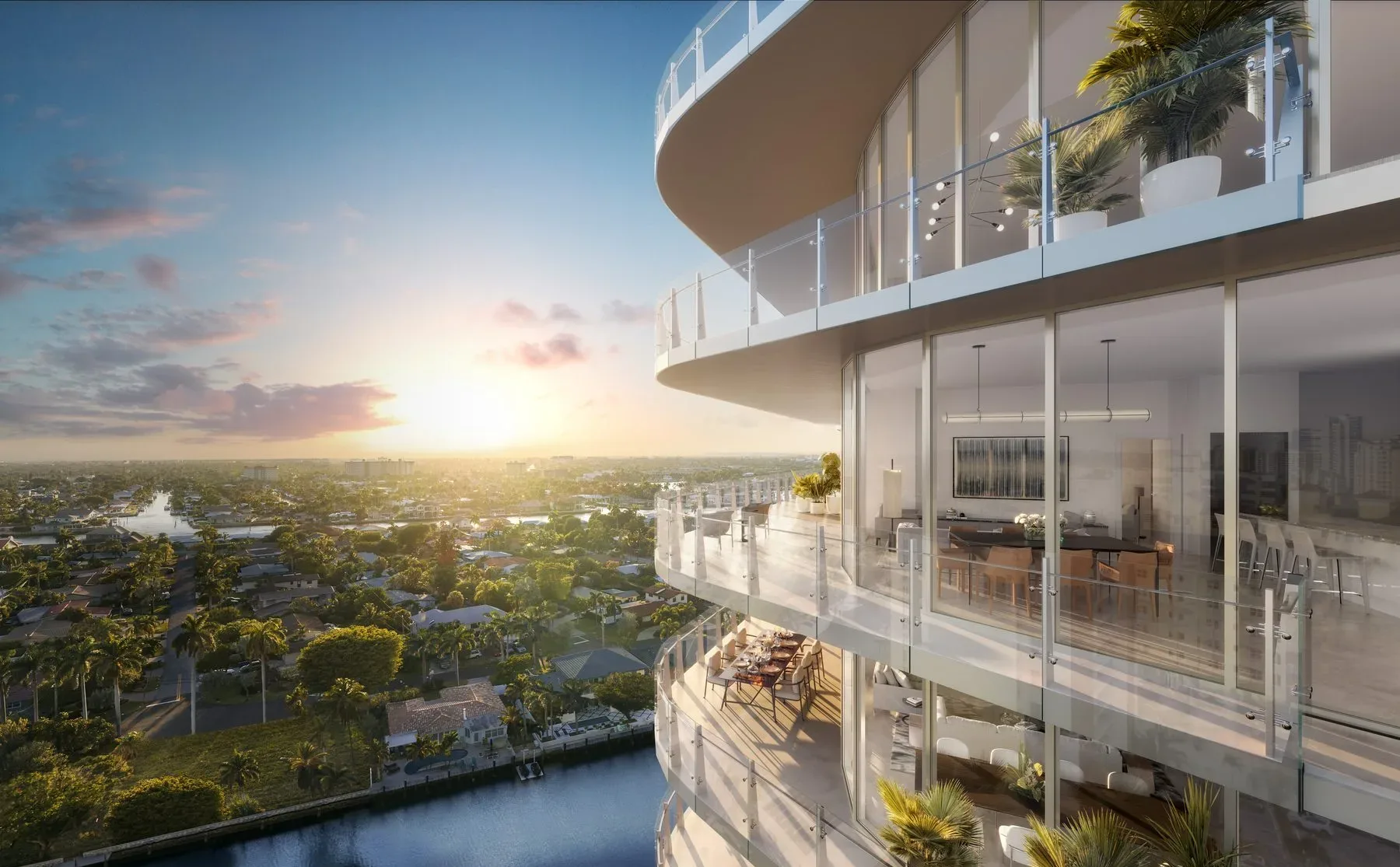 Ritz-Carlton Pompano — Marina Tower balconies detail