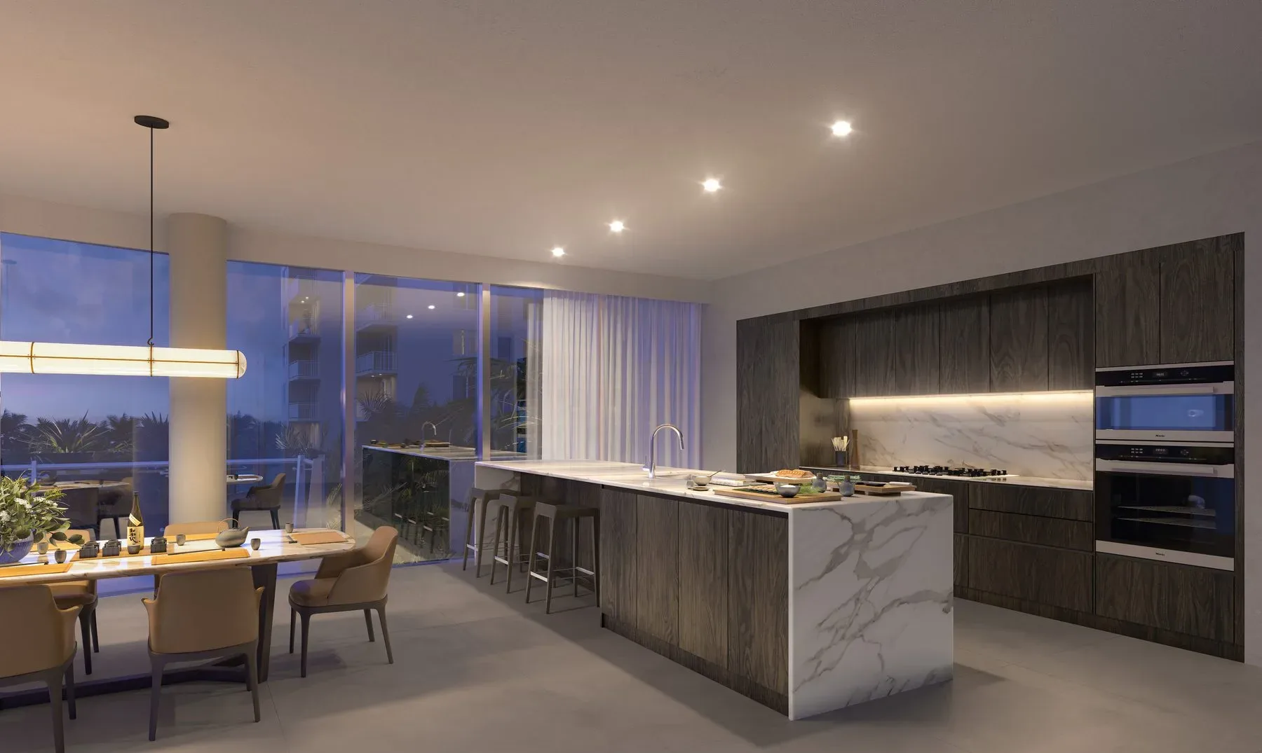 Ritz-Carlton Pompano — Marina Tower residence kitchen