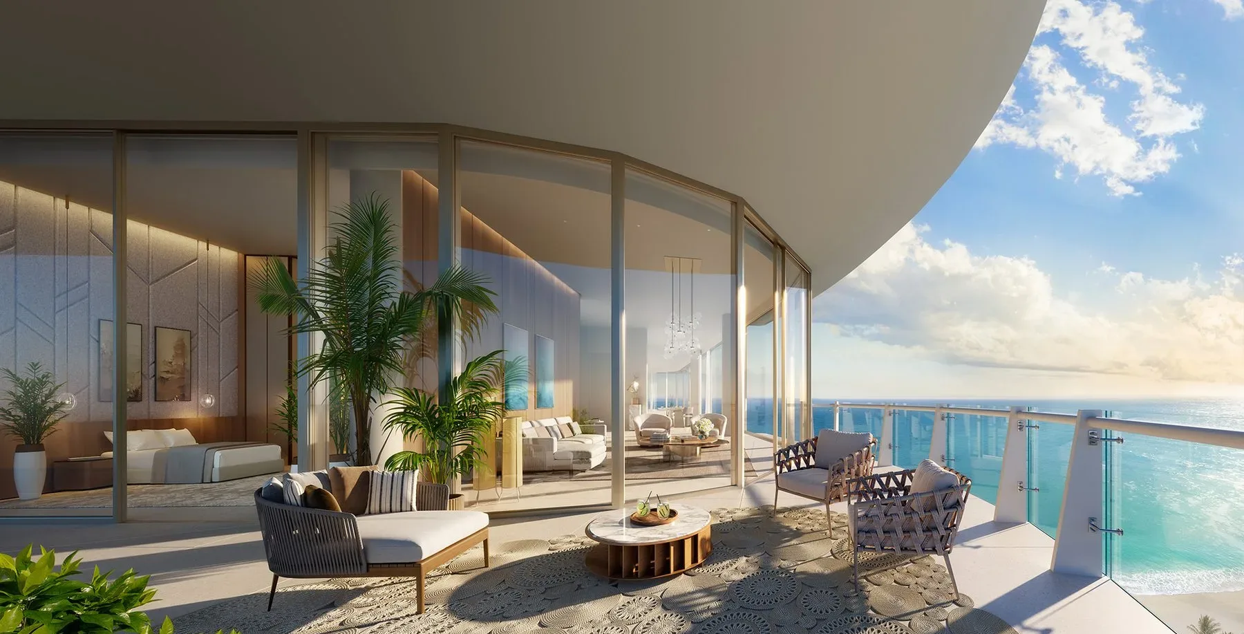 Ritz-Carlton Pompano — sunset terrace Intracoastal view