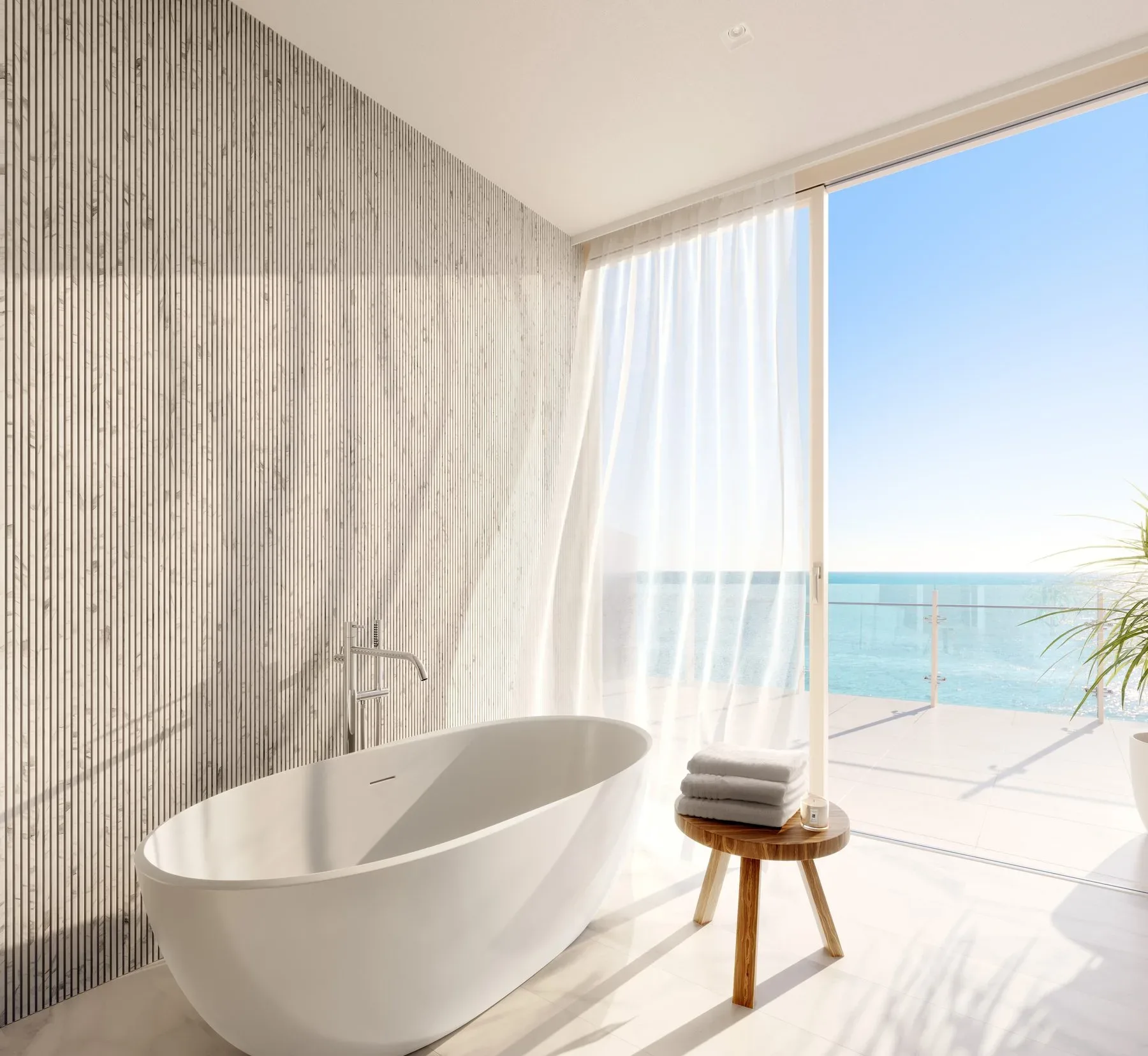 Ritz-Carlton Pompano — freestanding soaking tub