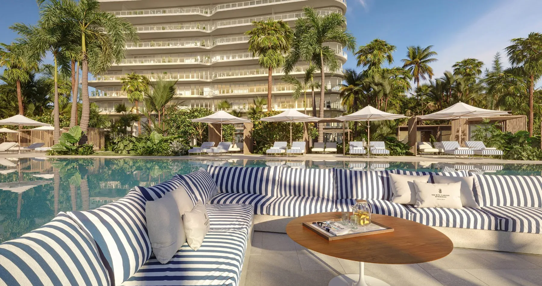 Ritz-Carlton Pompano — sunken pool lounge