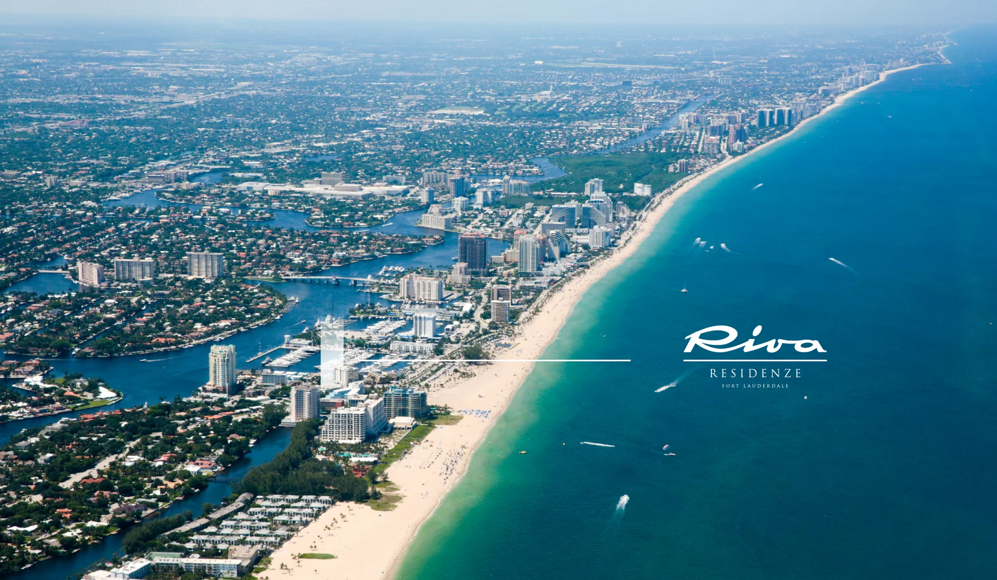 Riva Residenze — Aerial of Fort Lauderdale Beach and the Intracoastal