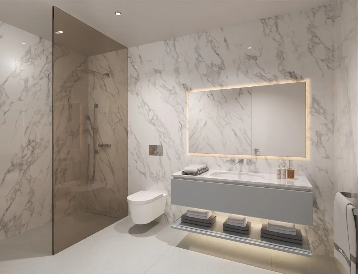Riva Residenze — Secondary Bath with European Stone