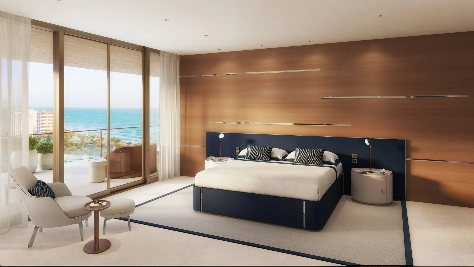 Riva Residenze — Primary Stateroom with Ocean Views