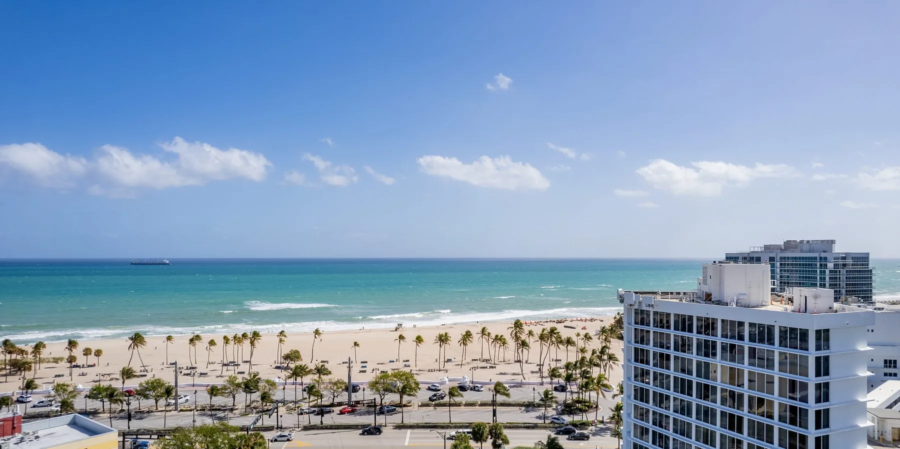 Riva Residenze — East View from Floor 10, Intracoastal and Ocean