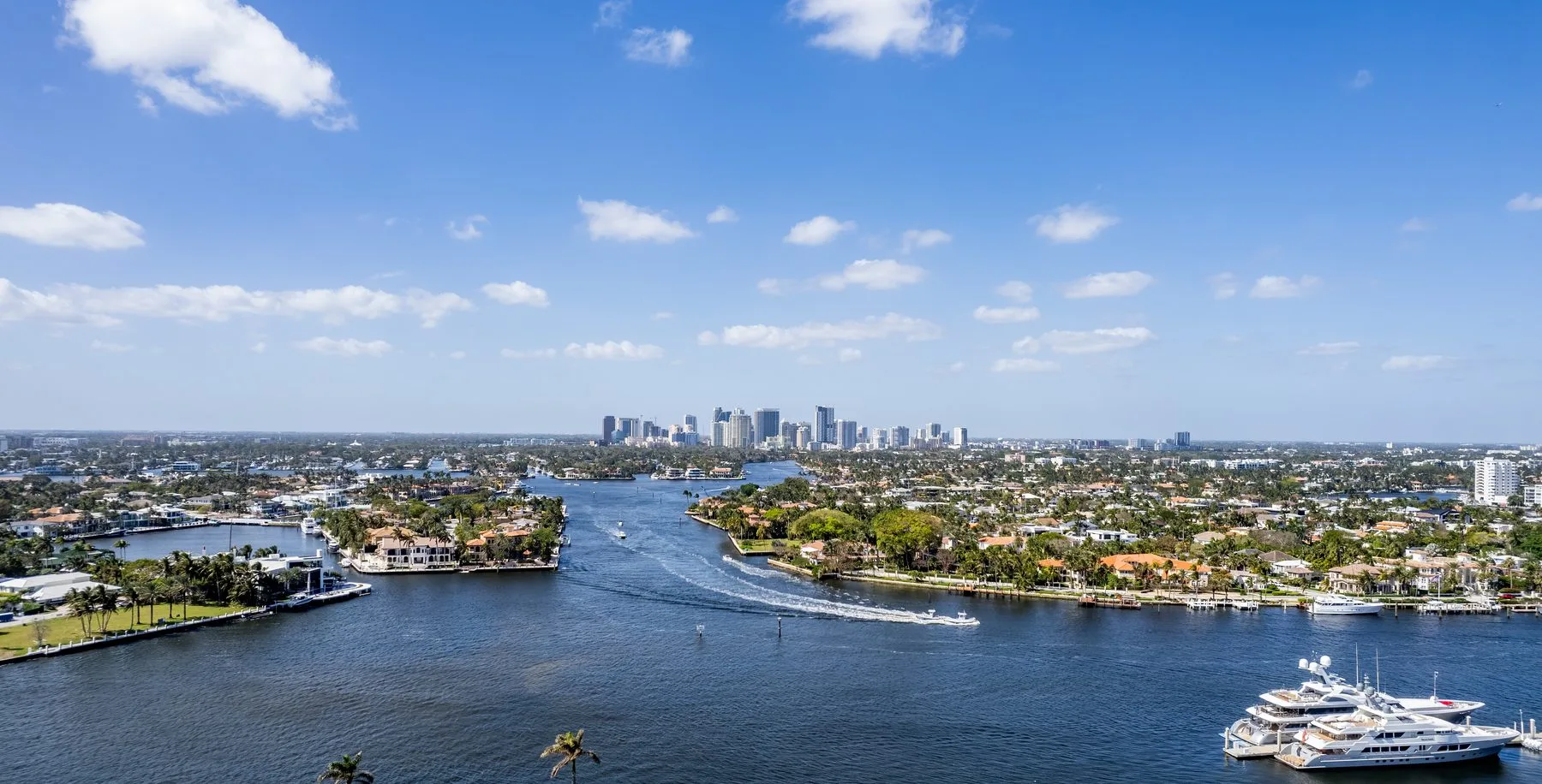 Riva Residenze — West View from Floor 15, City and Waterway