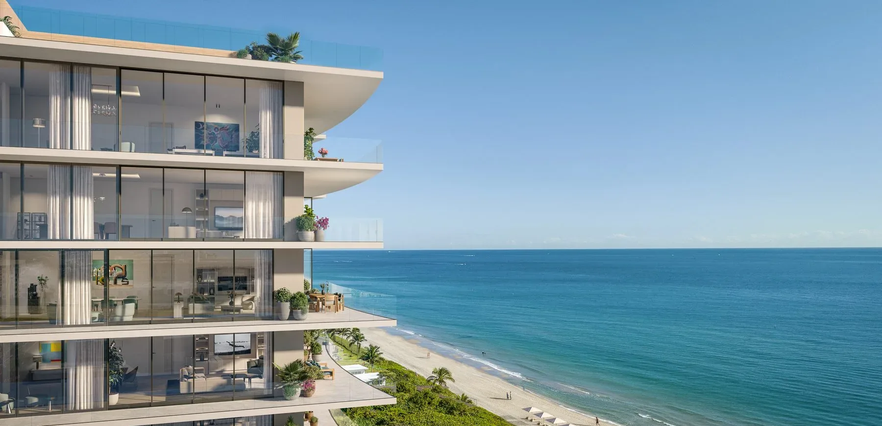 Rosewood Residences — beachfront from the north