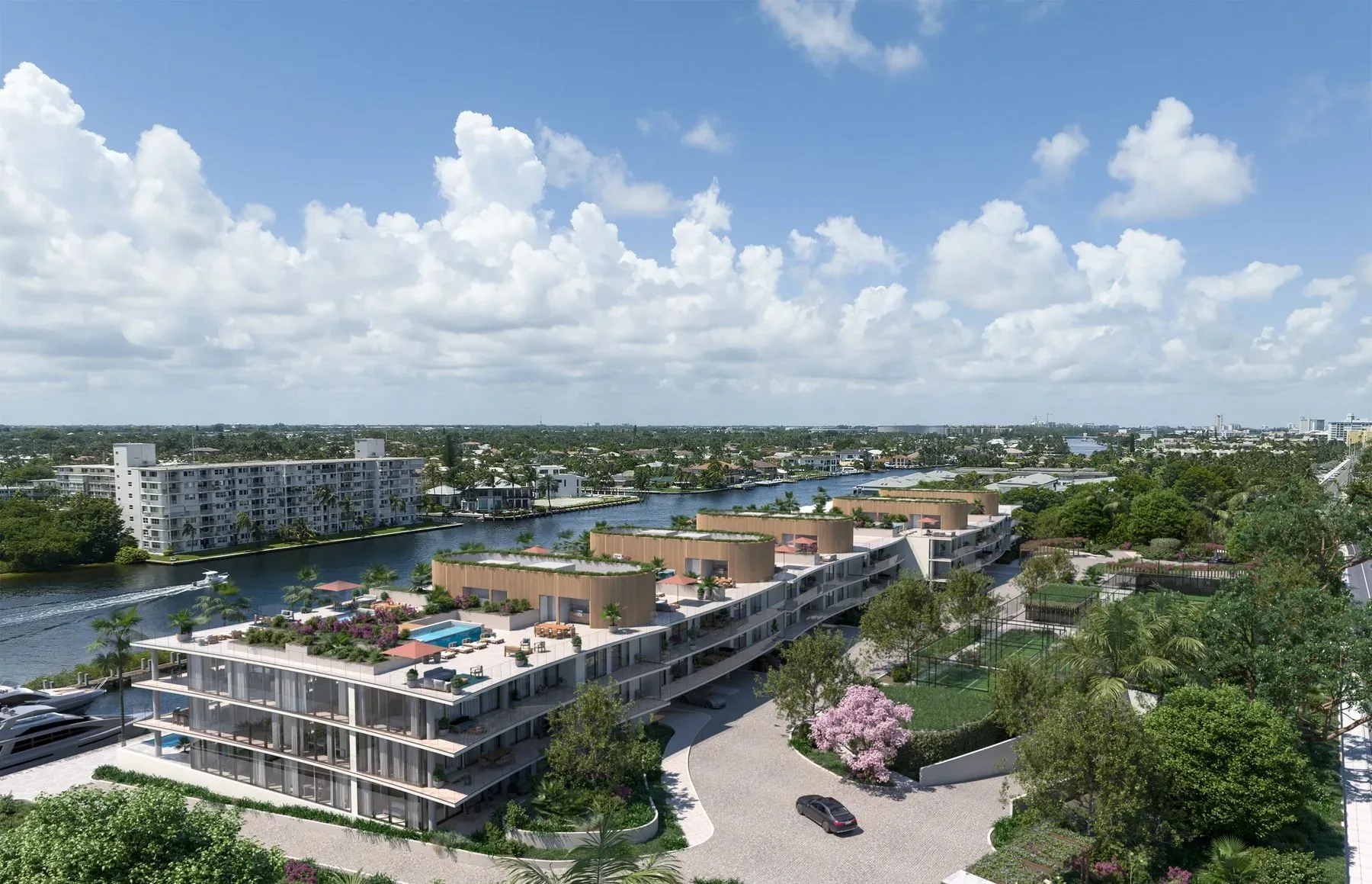 Rosewood Residences — Intracoastal tower alternate view