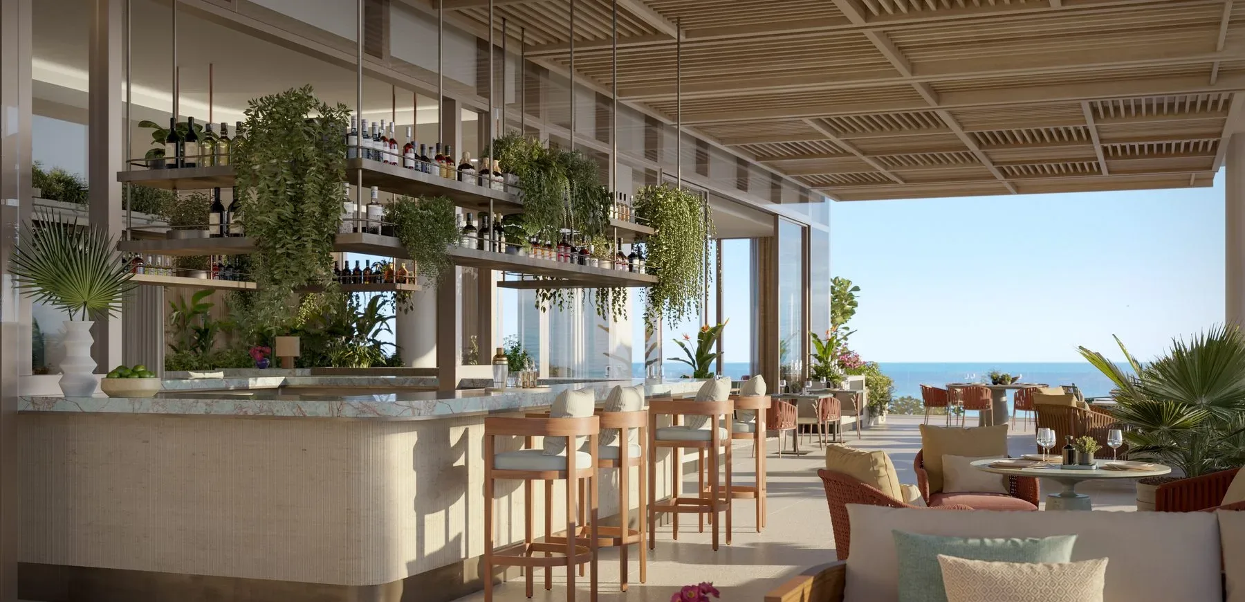 Rosewood Residences — oceanfront bar alternate