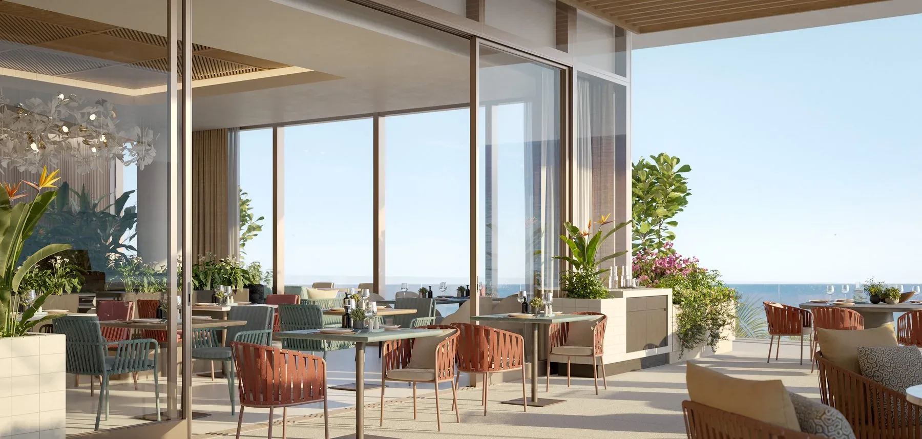 Rosewood Residences — oceanfront dining
