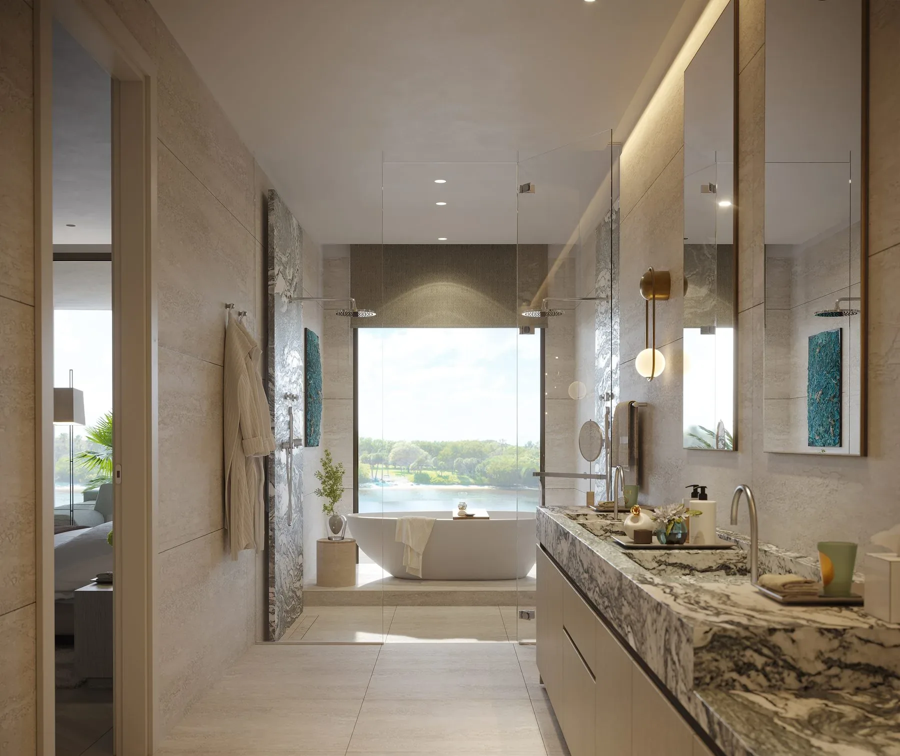 Rosewood Residences — primary bathroom