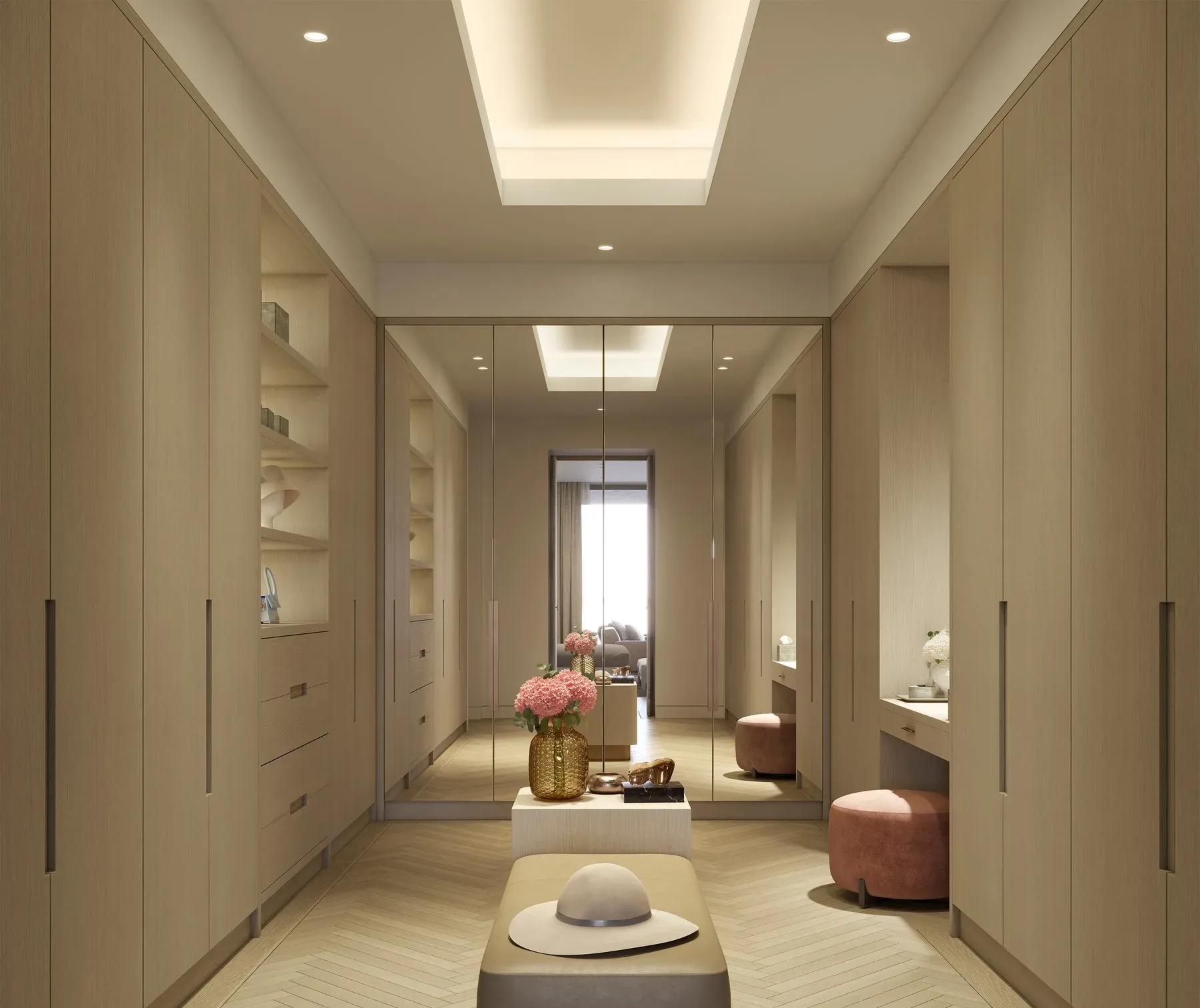 Rosewood Residences — primary walk-in closet