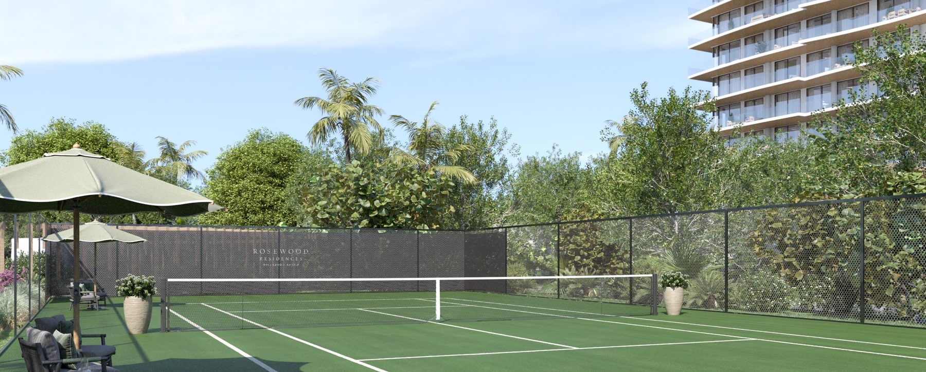 Rosewood Residences — tennis courts