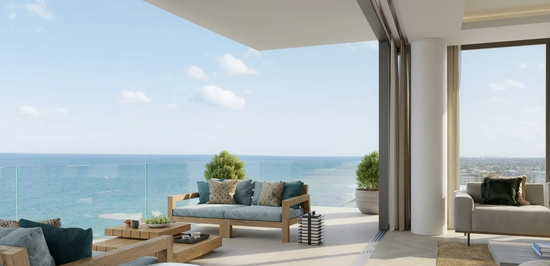 Rosewood Residences — private residence terrace
