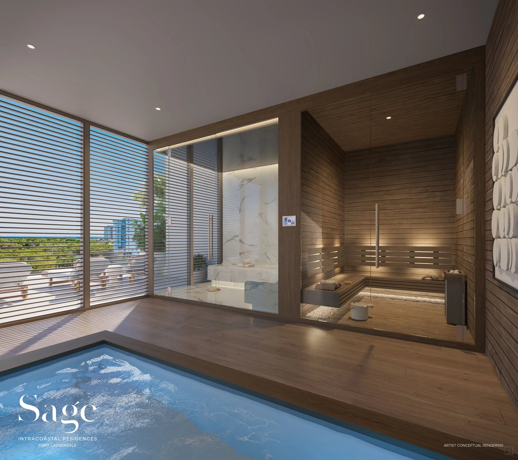 Steam, sauna & cold plunge