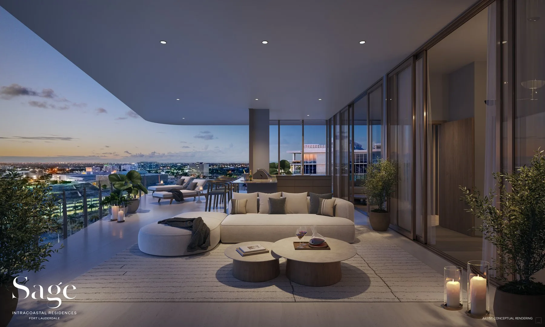 Penthouse sunset terrace