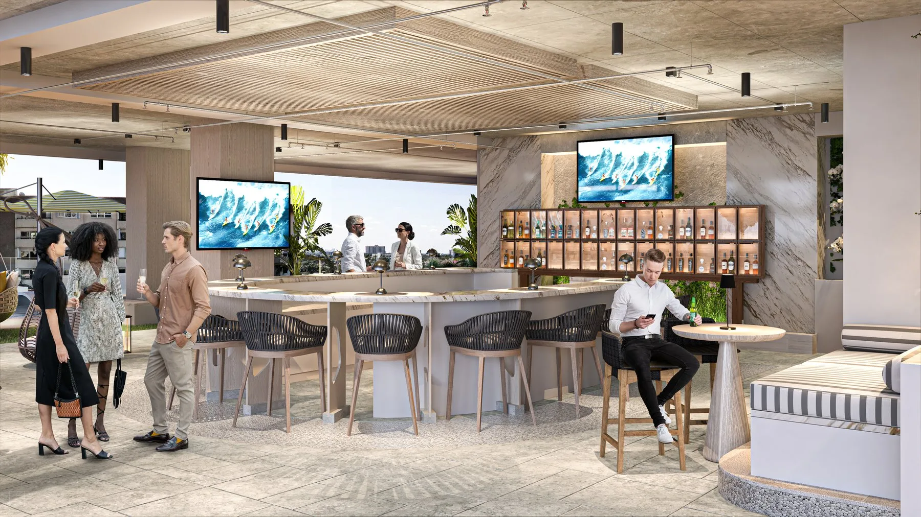 Salato amenity deck bar