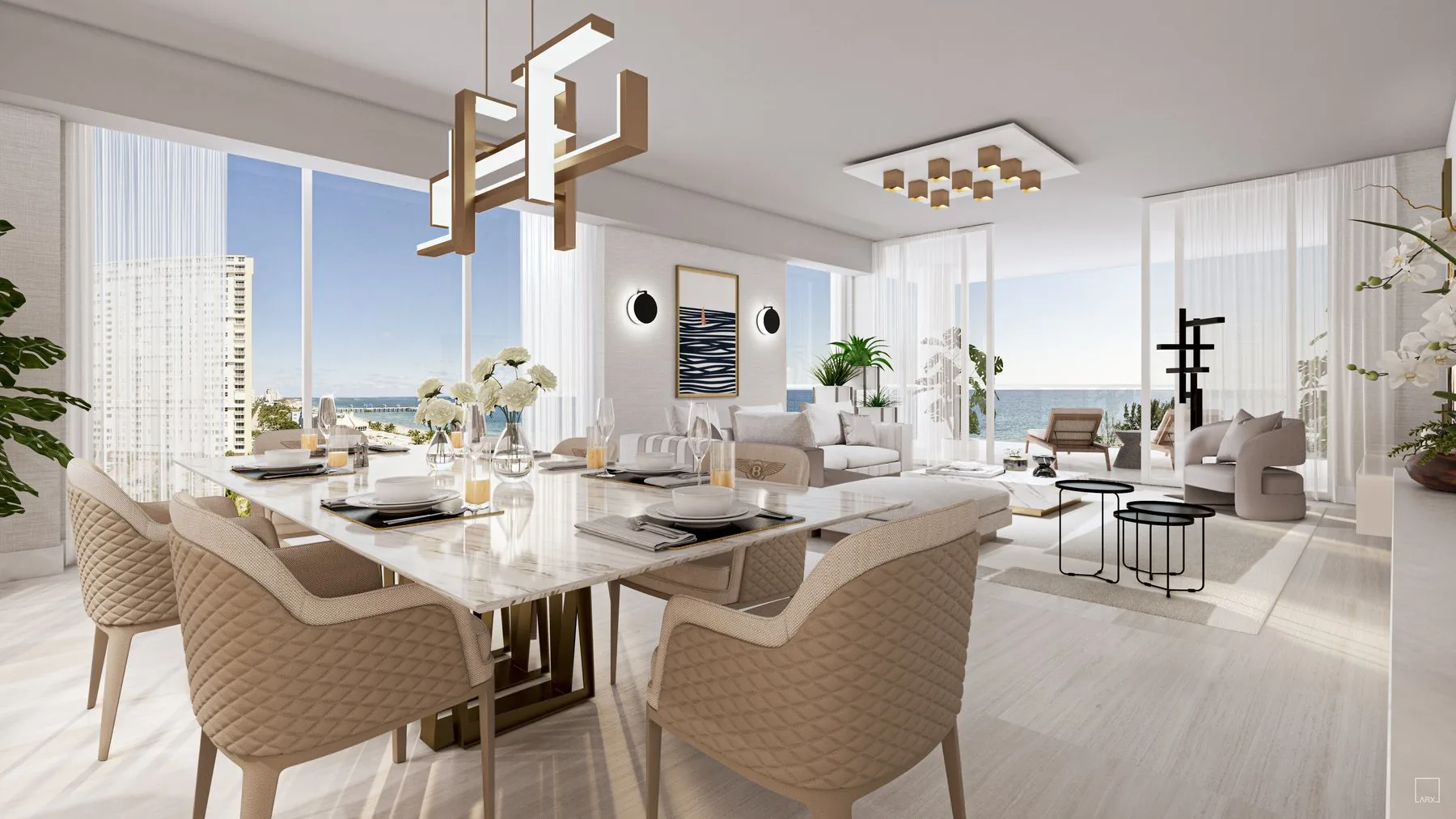 Salato great room ocean view