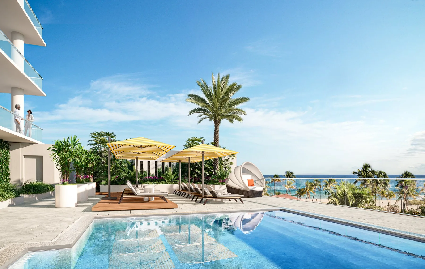Salato pool deck northeast ocean view