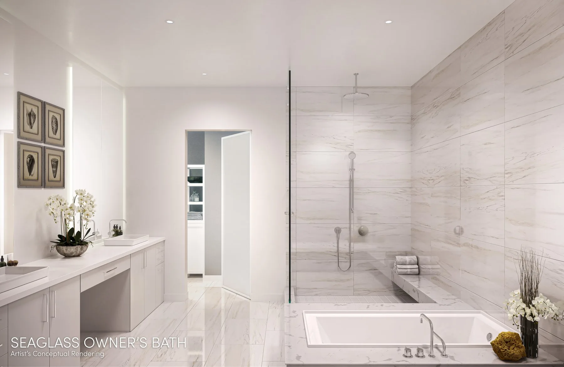 Selene — Seaglass Owner's Bath