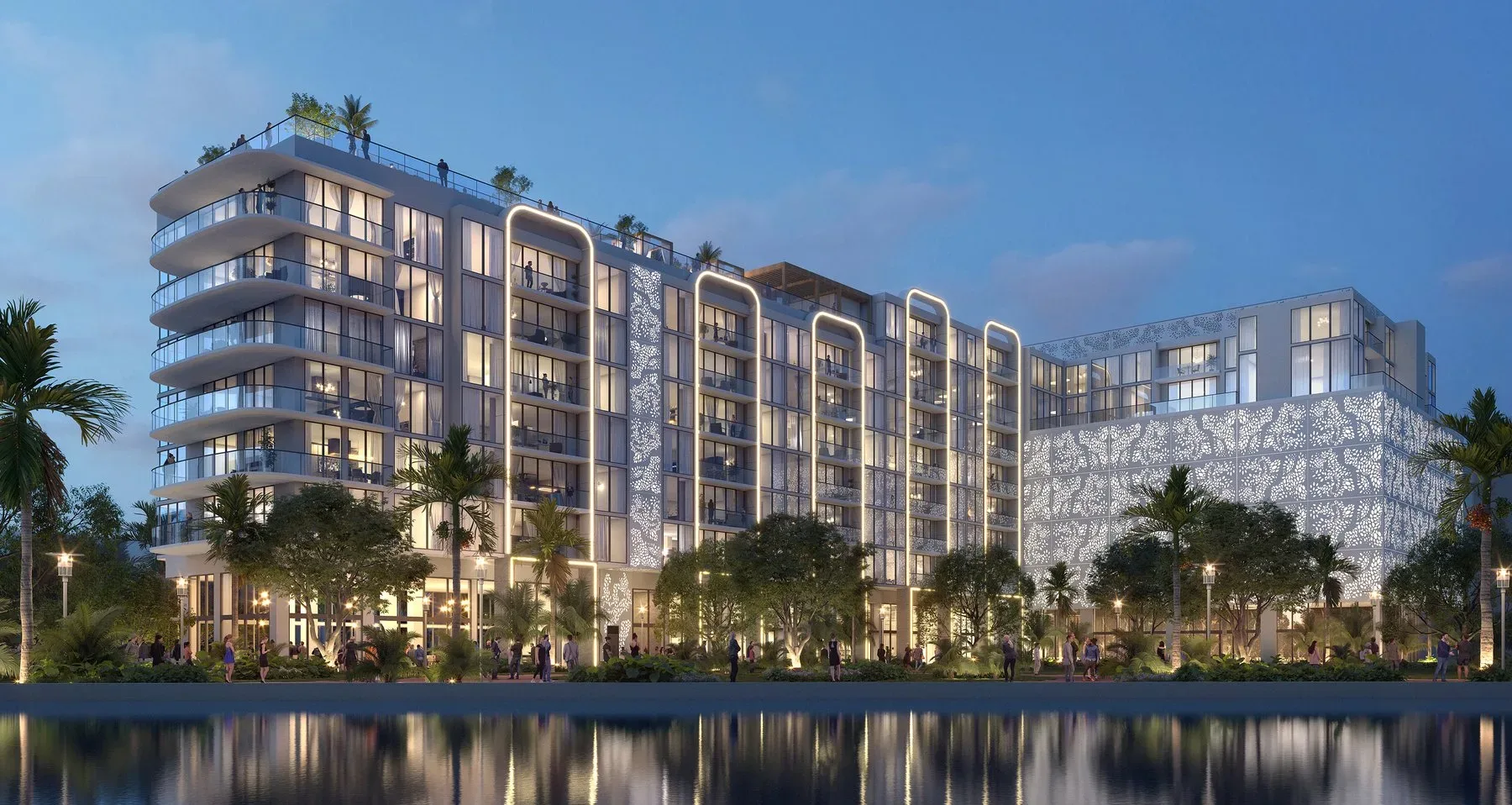 Sixth & Rio boutique residences aerial view
