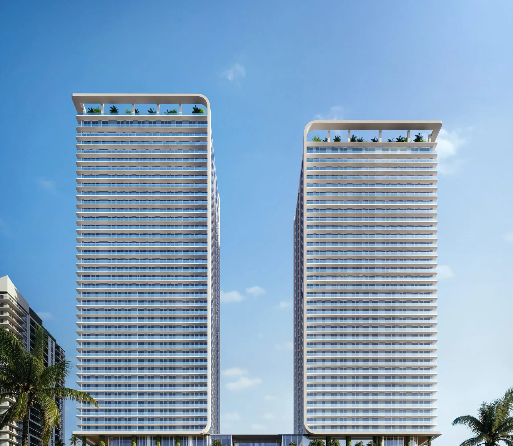 Viceroy Residences Fort Lauderdale twin tower rendering